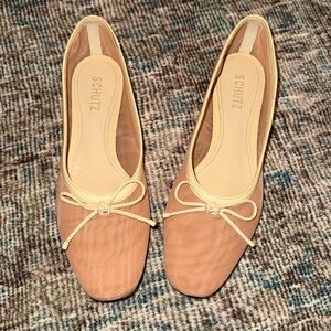 Schutz bow mesh ballet flats- NWOB
